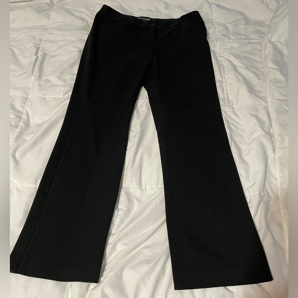 Express Editor Bootcut Black Pants
